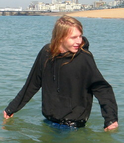 Cotton Hooded Swim Shirt